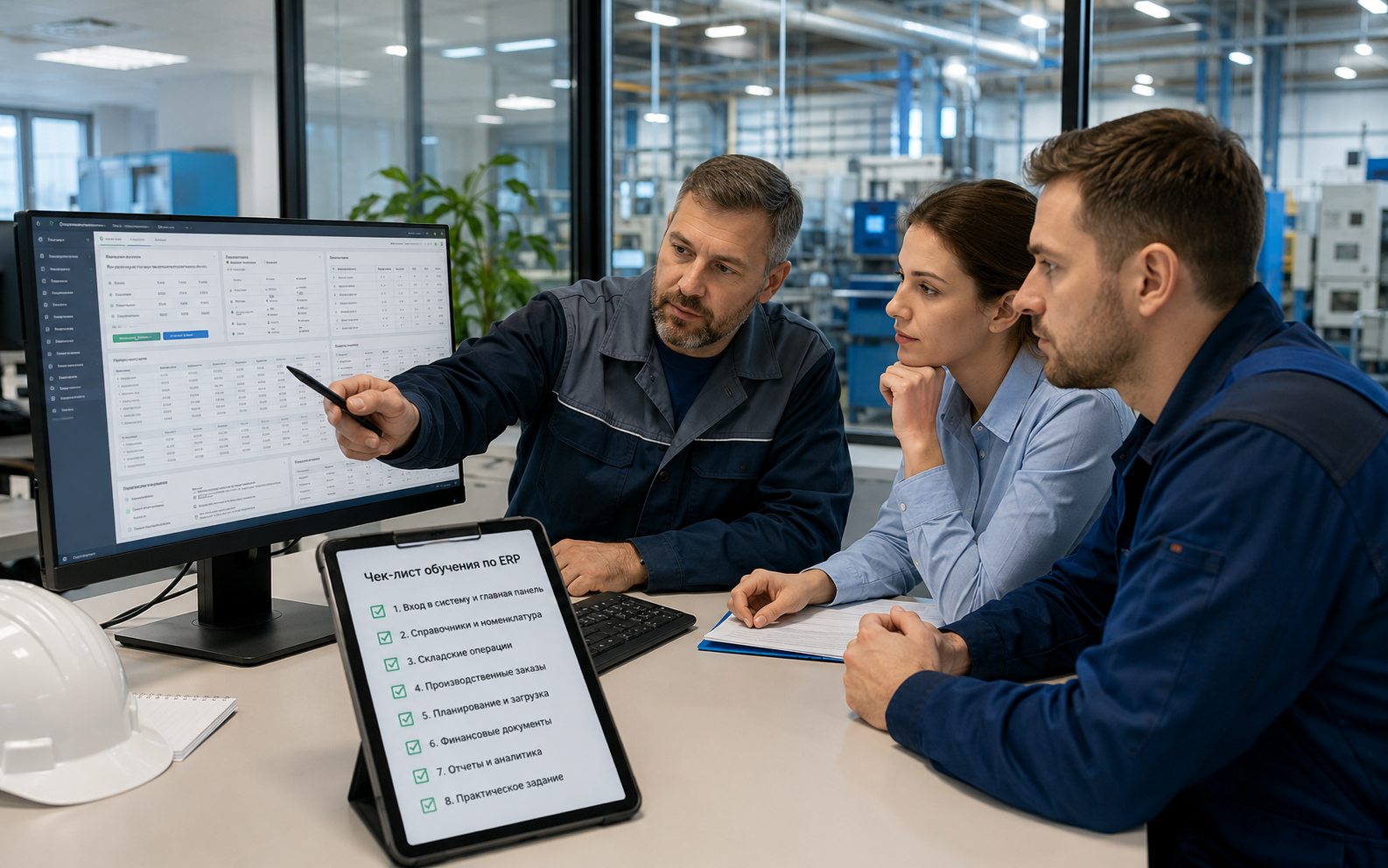 Опытная эксплуатация 1С:ERP на производстве